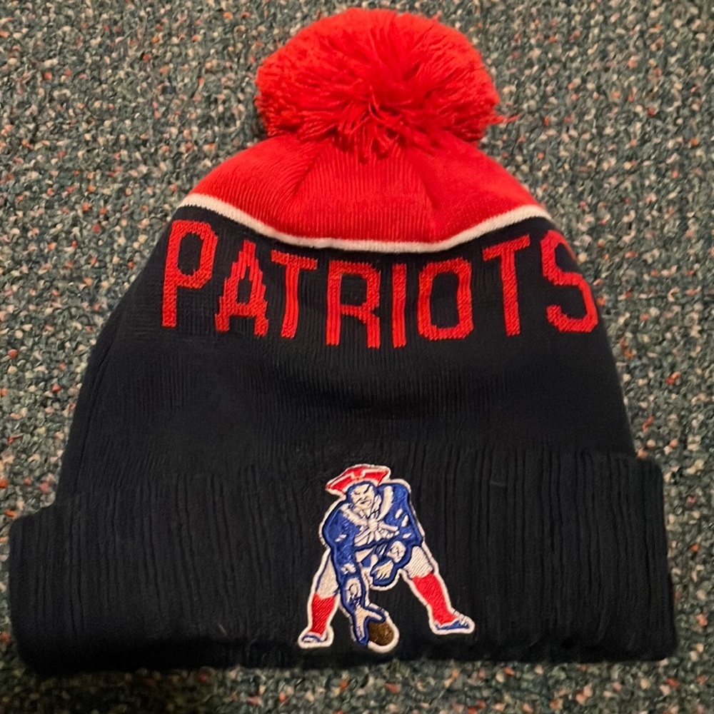 New Era Patriots Beanie with Pompom